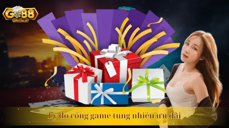 Hộp quà bất ngờ với băng rôn 'Ưu Đãi Đặc Biệt', tượng trưng cho các khuyến mãi theo sự kiện tại 79king9 con